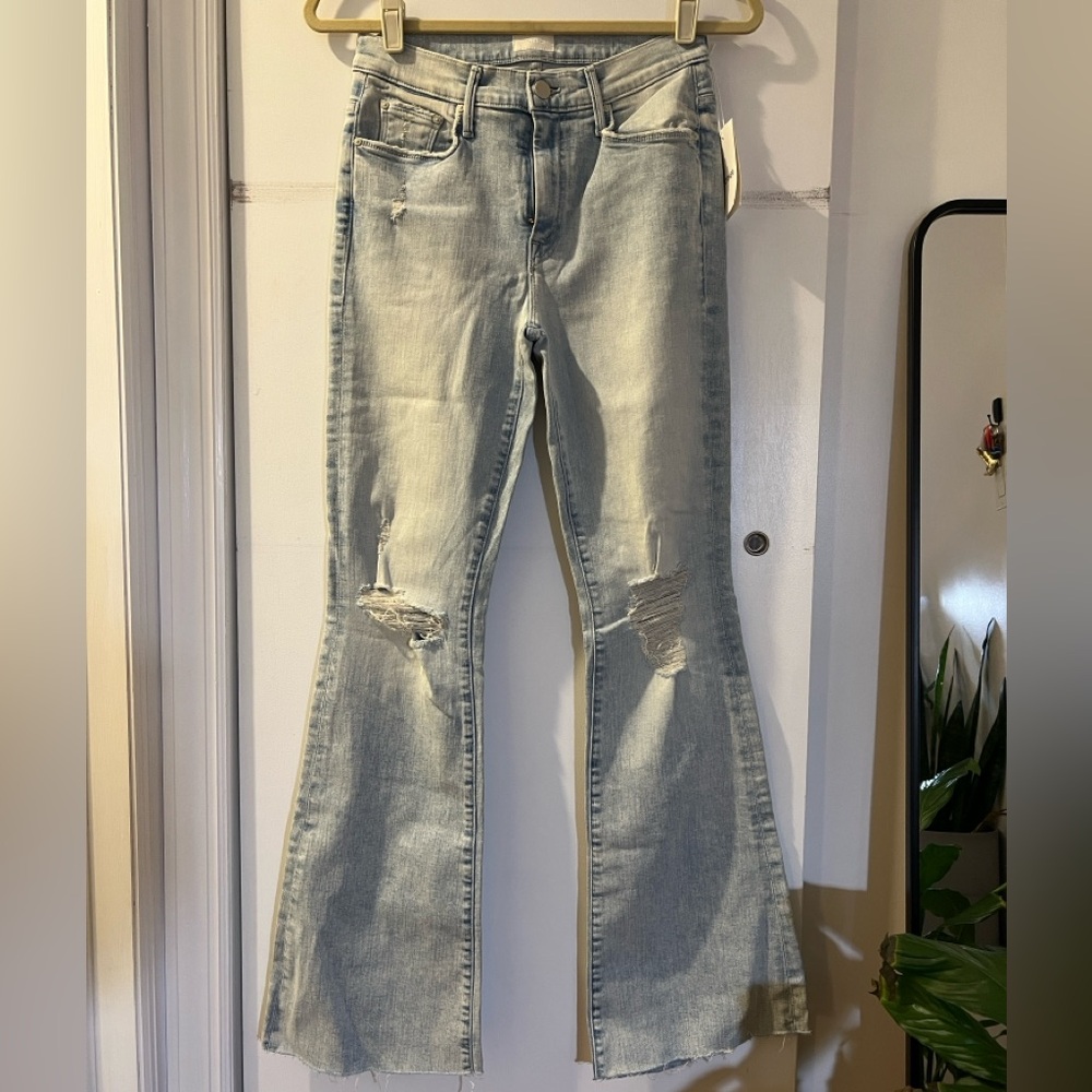 Women's Light Blue Flared Jeans